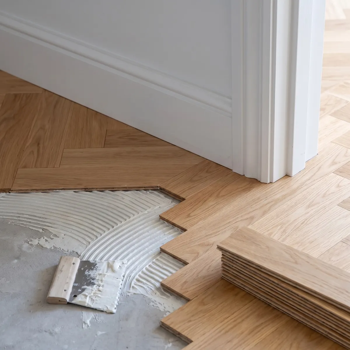 Fachgerecht verlegtes Parkett von BS MontaCare